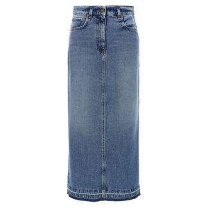 Fortela Blue Cotton Mini Women's Skirt